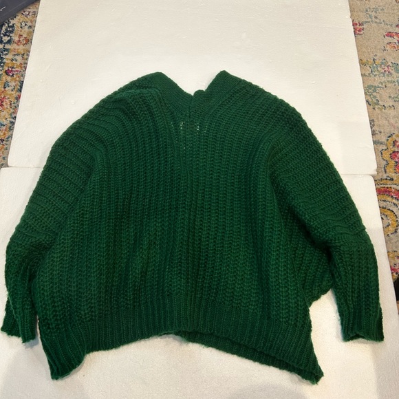 Pink Lily sundown awaits green fuzzy oversized cardigan buttons - Picture 8 of 11